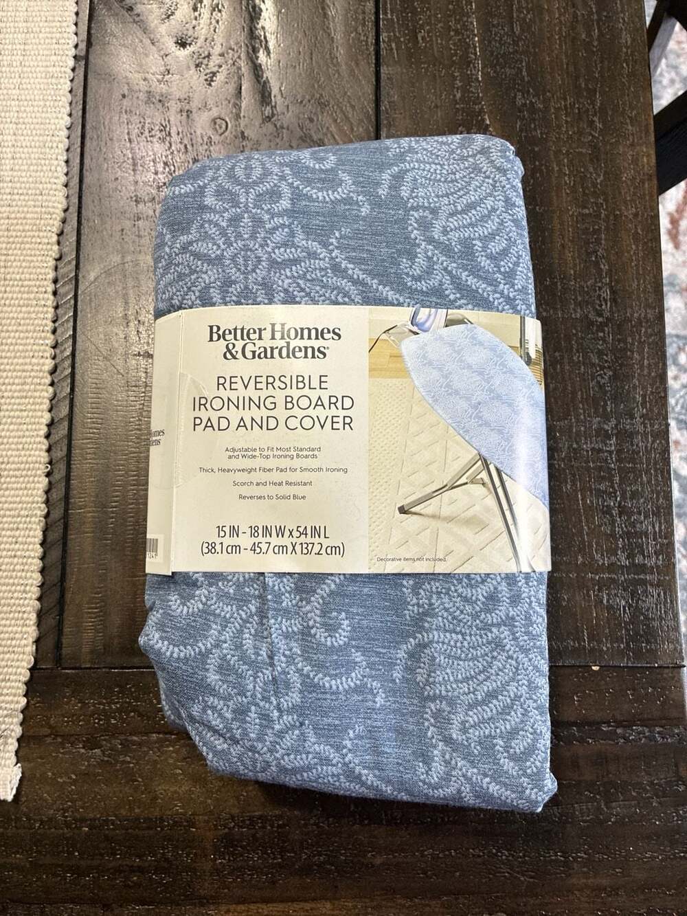 Better Homes & Gardens Reversible Margeaux Damask Ironing Board Pad and Cover, 1